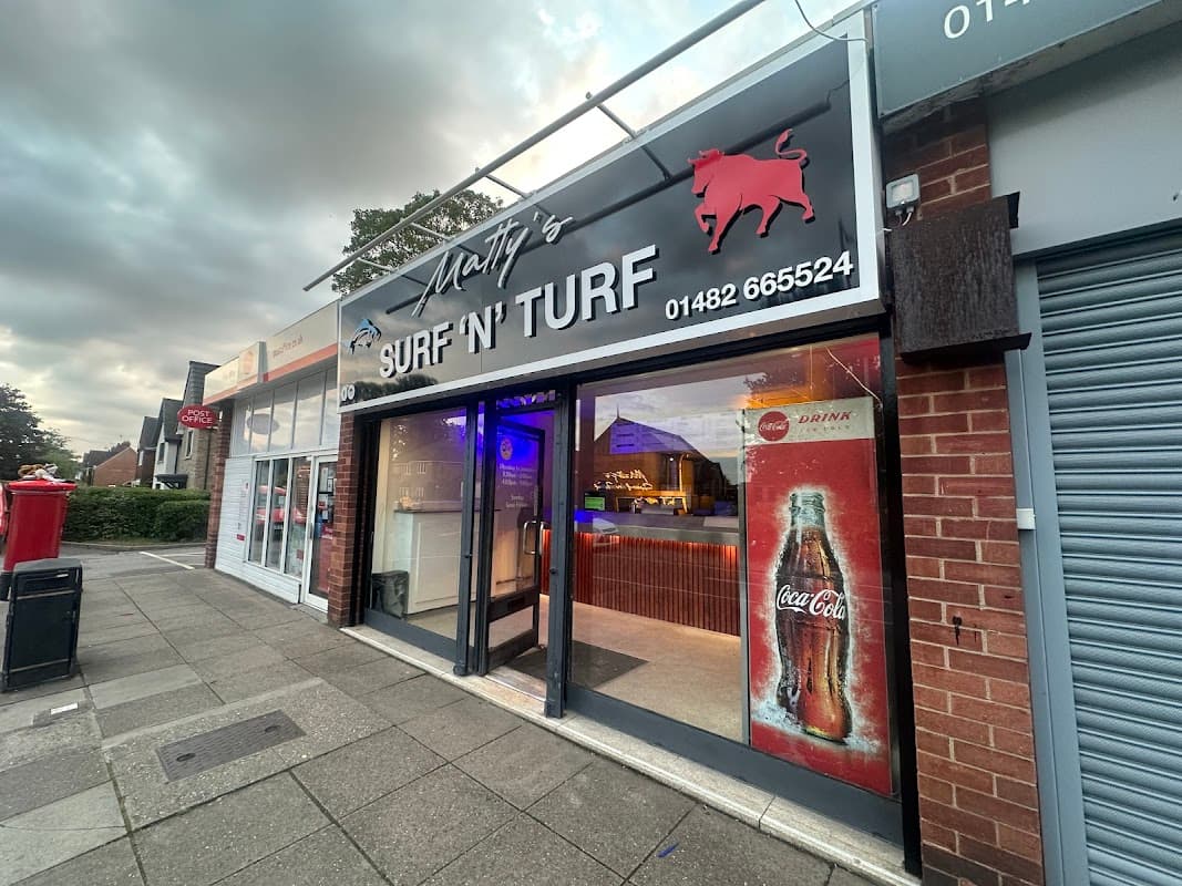 Dining at Mattyβs Surf & Turf in brough