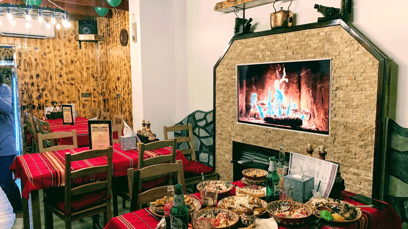Dining at Mehana Vitosha Bulgarian Restaurant Doncaster in doncaster