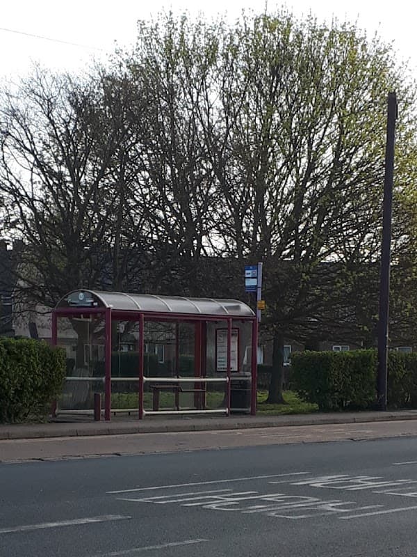 Bus Stop at Featherstone Station Lane - Bus Stops in featherstone