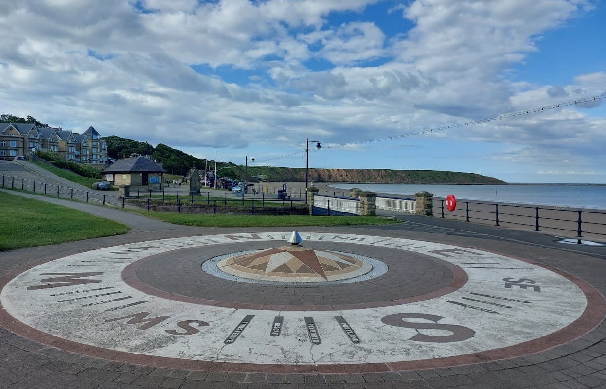 Compass Rose Fountain - Historic Site in filey