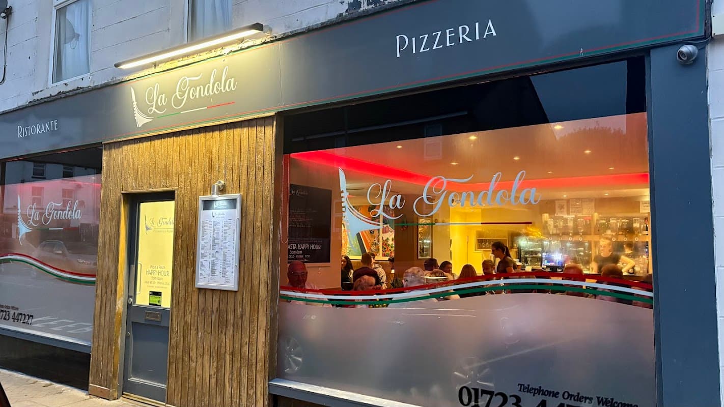 Dining at La Gondola Ristorante & Pizzeria in filey