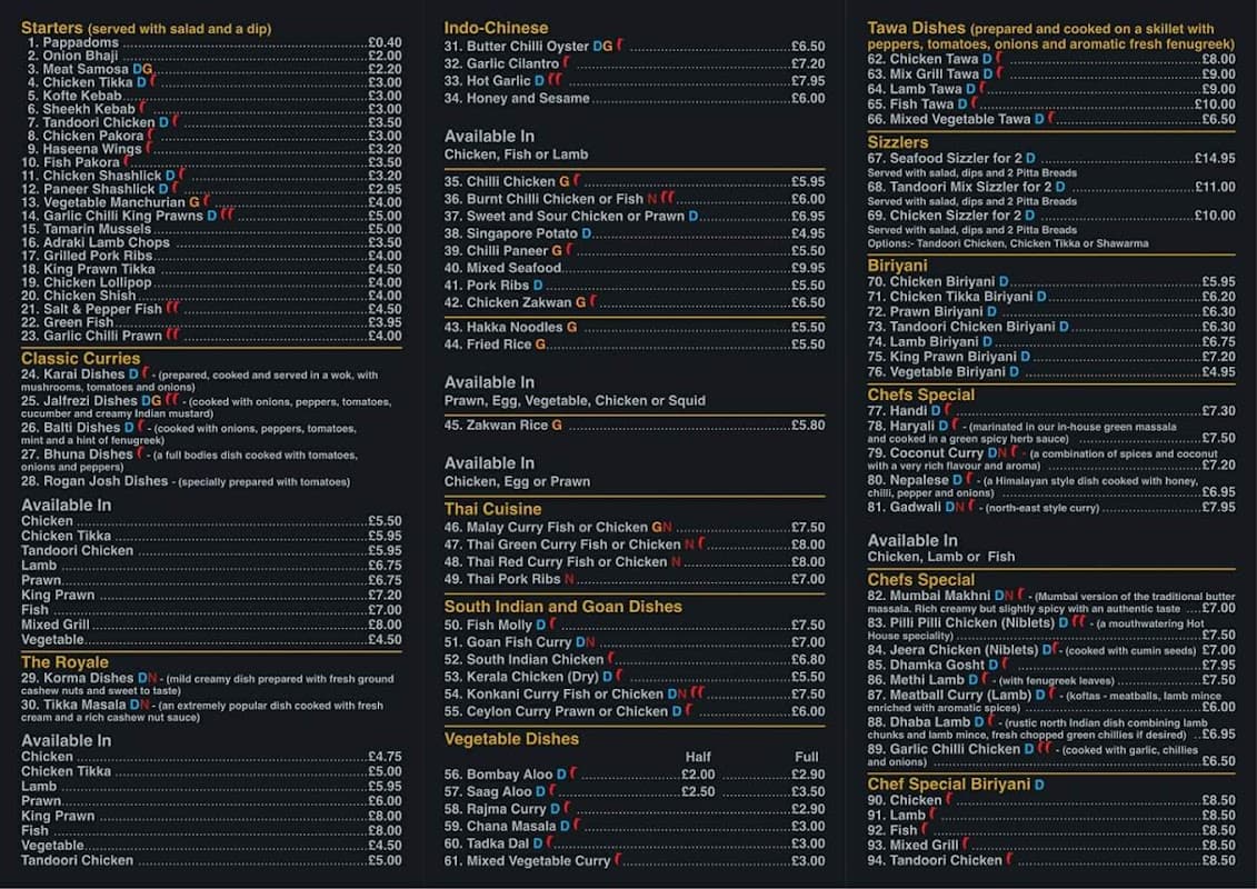 Westfield Curry House & Grill