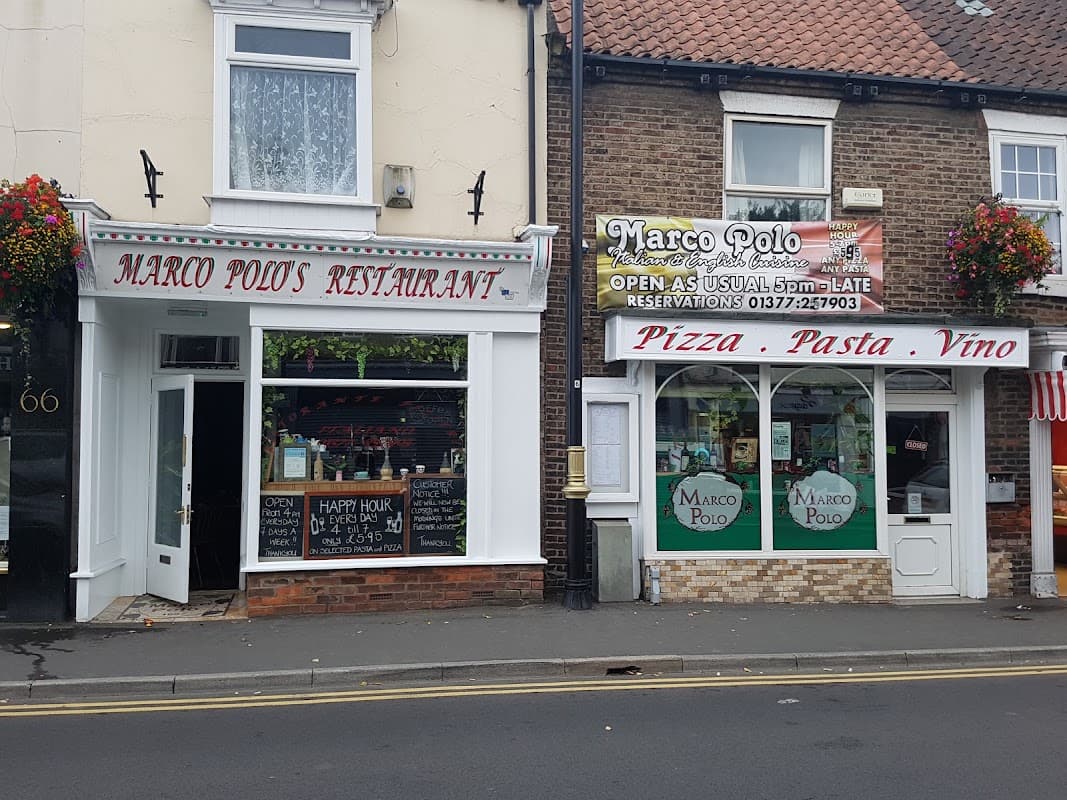 Dining at Marco Polo Pizzeria in great driffield