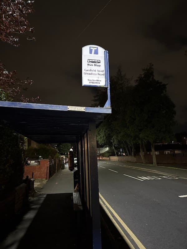 Bus Stop at Carrfield Road/Gleadless Road - Bus Stops in heeley