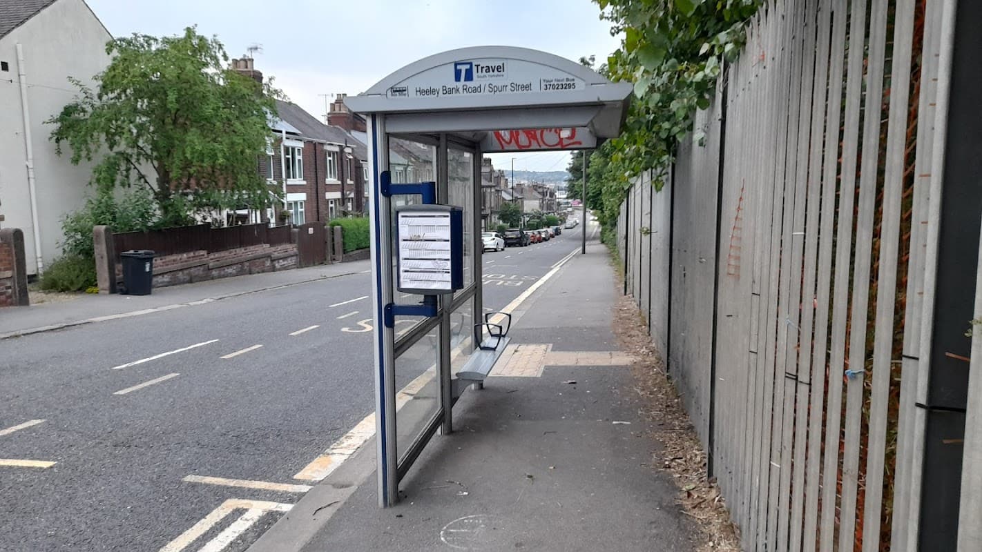 Bus Stop at Heeley Bank Road/Spurr Street - Bus Stops in heeley