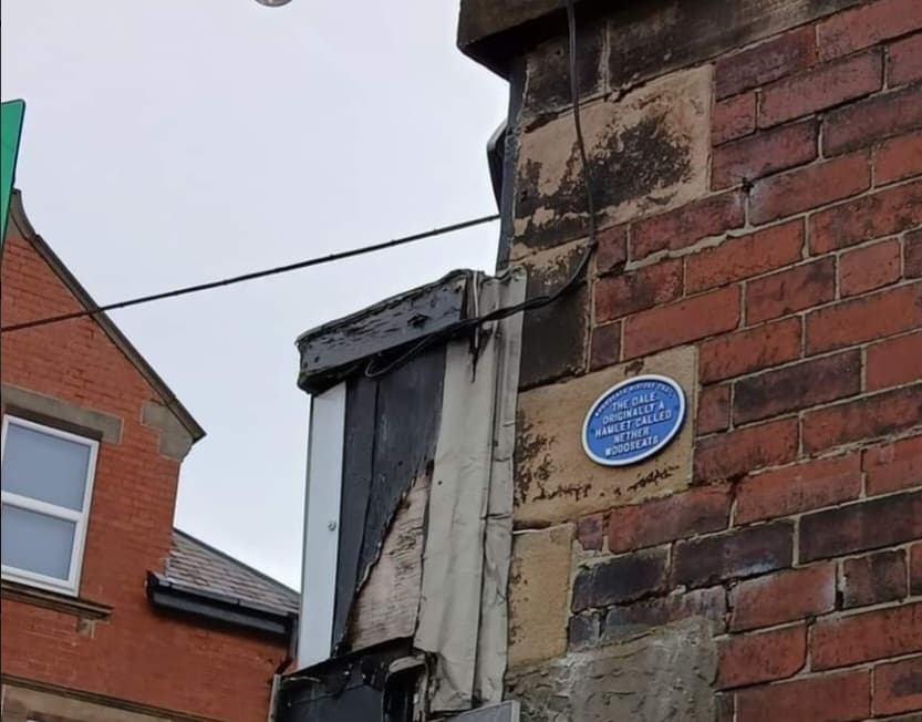 Formerly Nether Woodseats Blue Plaque (Woodseats History Trail) - Historic Site in heeley