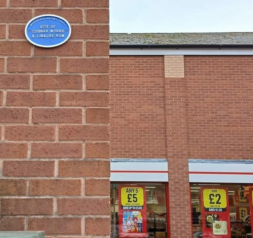 Site Of Cobnar Works & Linacre Row Blue Plaque (Woodseats History Trail)