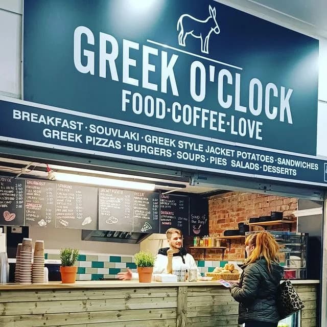 Dining at Greek O'Clock in huddersfield