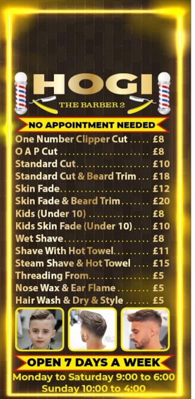 Hogi the barber 2 - Barbers in huddersfield