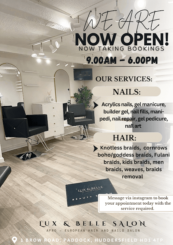 Lux & Belle Hair And Nails Salon - Nail Salons in huddersfield
