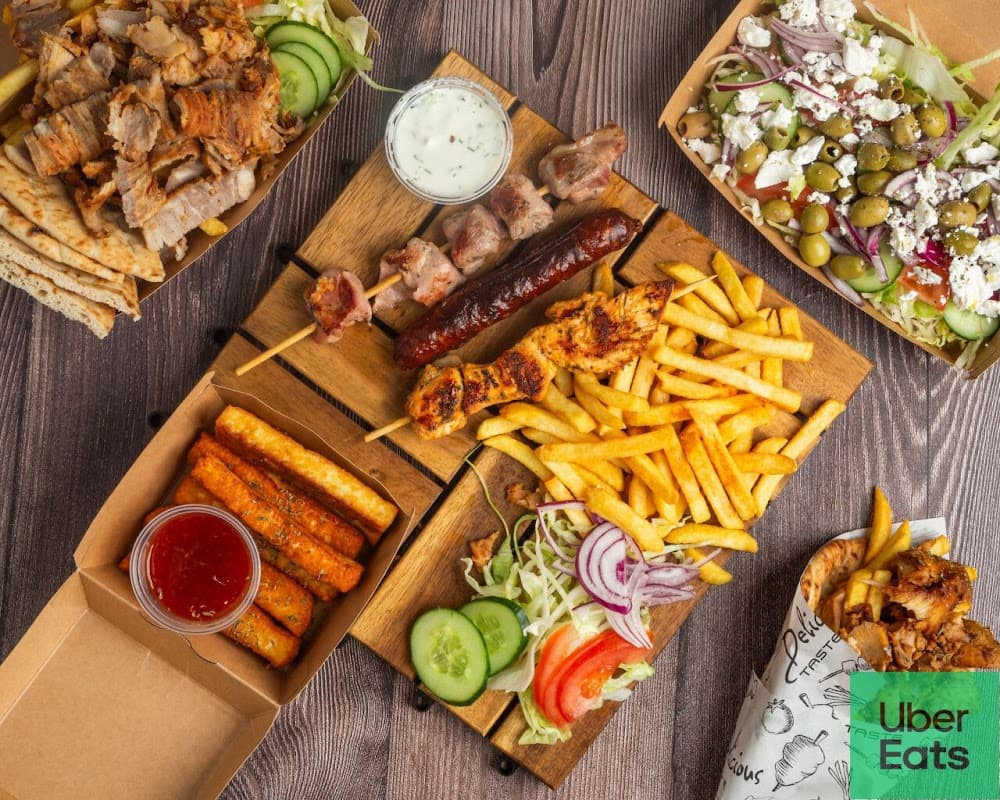 Dining at Diago's and El Greco (Greek food restaurant & takeaway) in hull