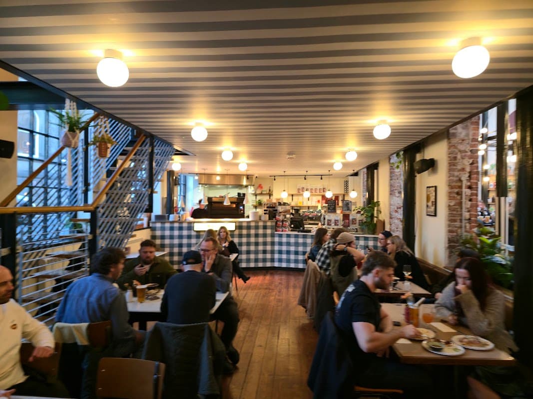 Dining at Mortyβs Focacceria in hunslet