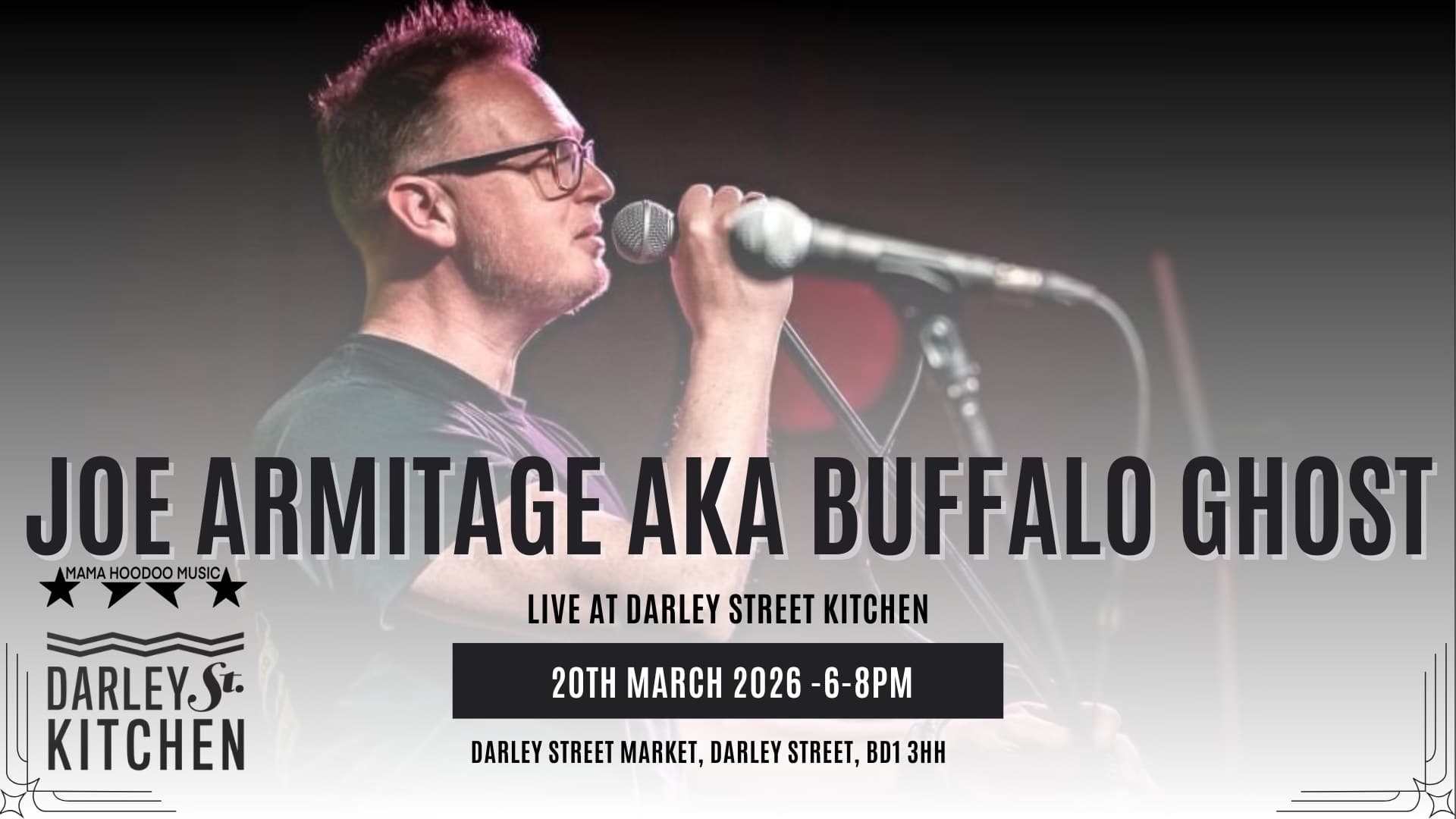 Live Music: Joe Armitage AKA Buffalo Ghost