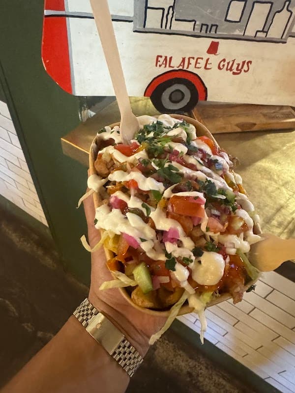 Dining at Falafel Guys ‐ Northern Market in leeds