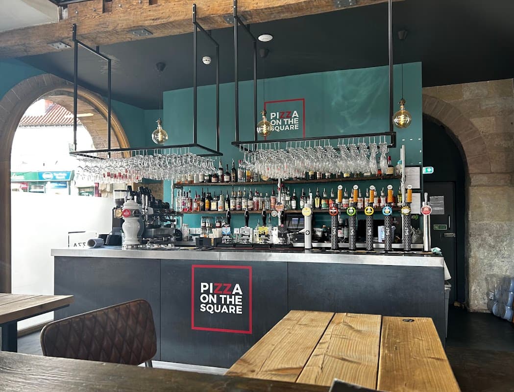 Dining at Pizza on the Square in malton