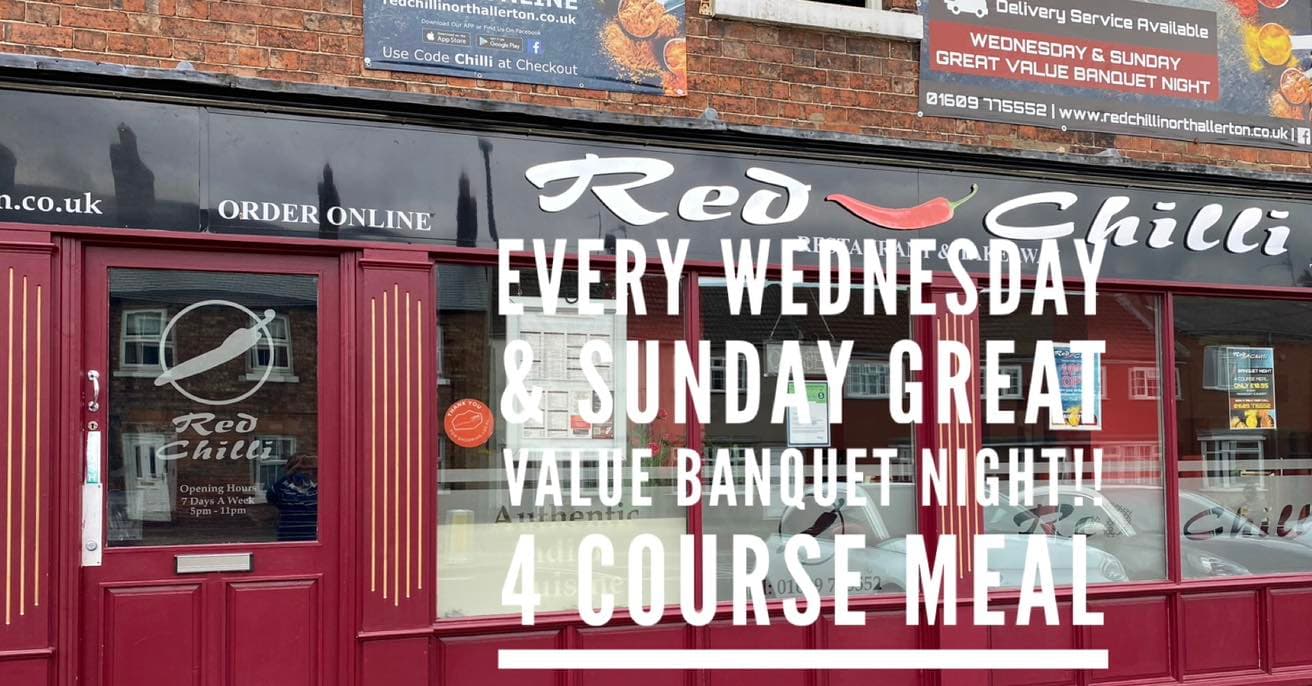 Dining at Red Chilli Northallerton in northallerton