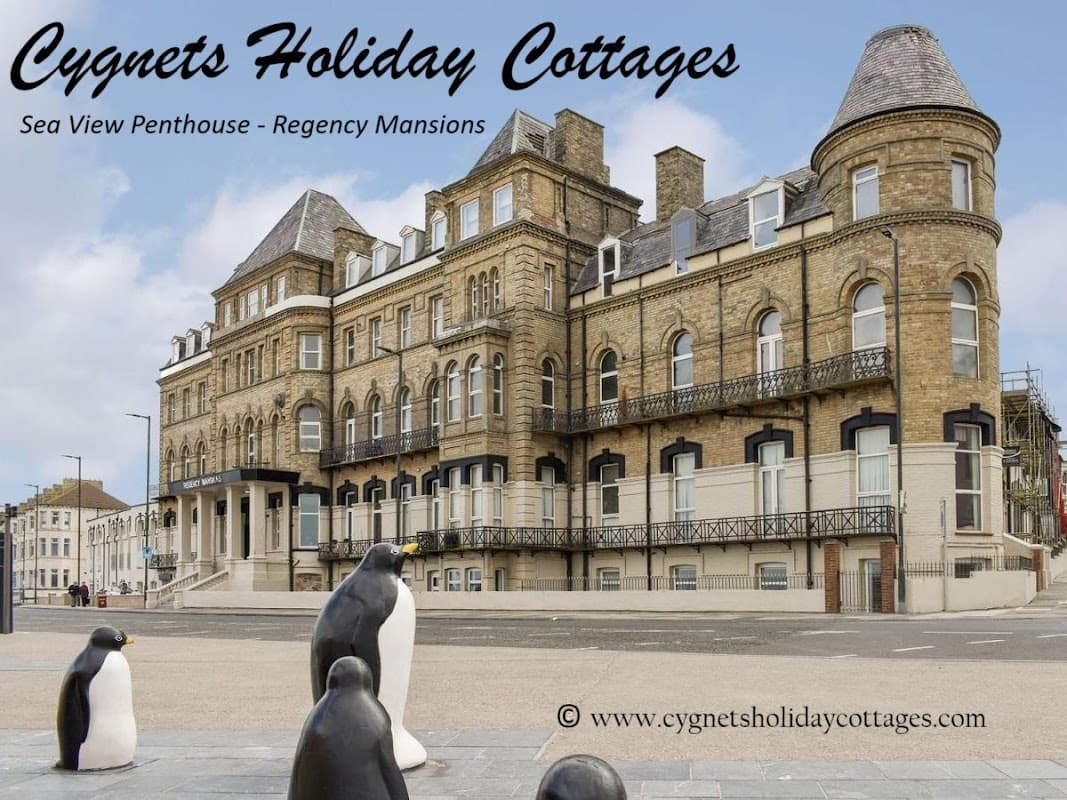 Accommodation at Cygnets Holiday Cottages - Sea View Penthouse | The Regency Mansions - Redcar Cleveland & North Yorkshire, United Kingdom in redcar