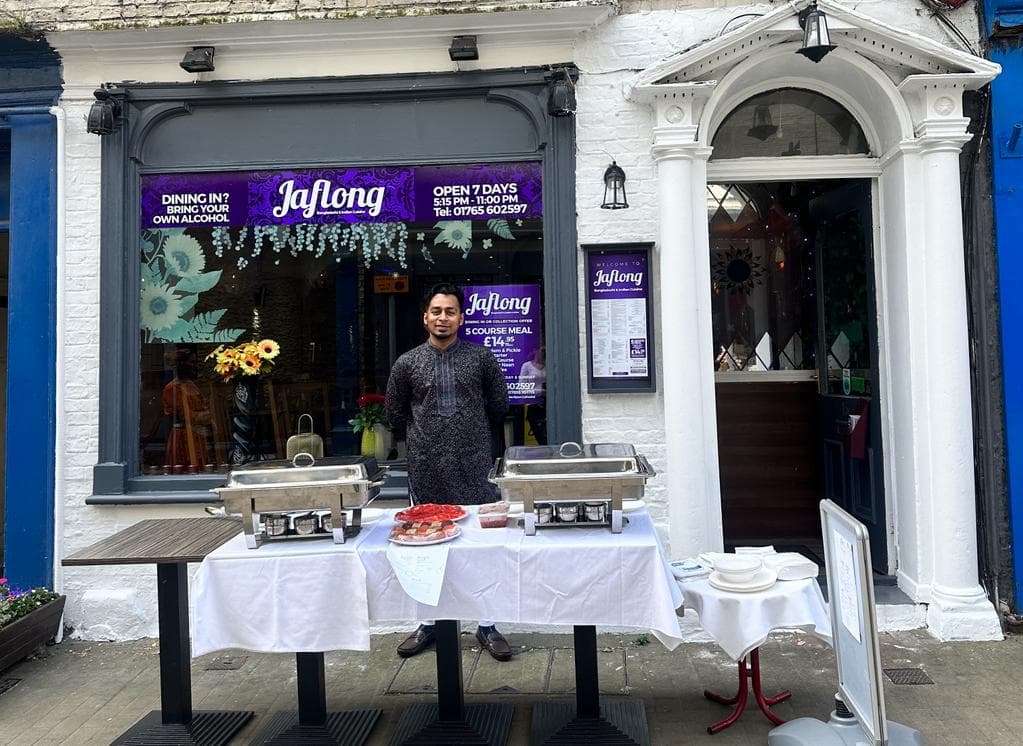 Dining at Jaflong in ripon