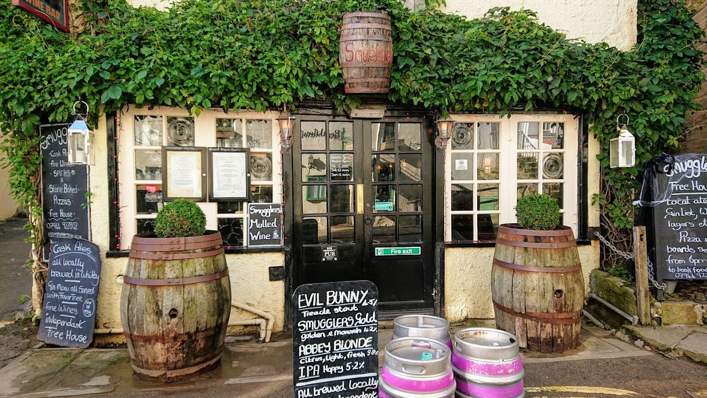 Dining at Smugglers Ale House in robin hoods bay