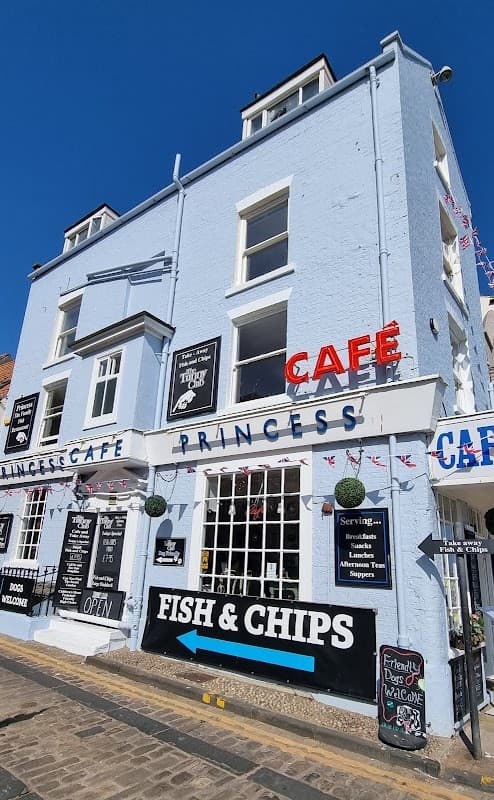 Dining at Winking Willy's Famous Fish & Chip Shop & Cafe in scarborough