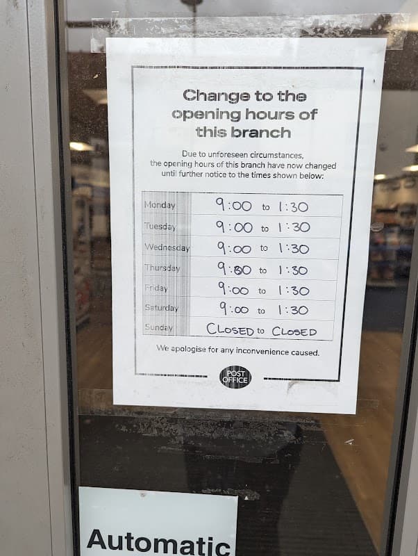 Selby Post Office - Post Offices in selby