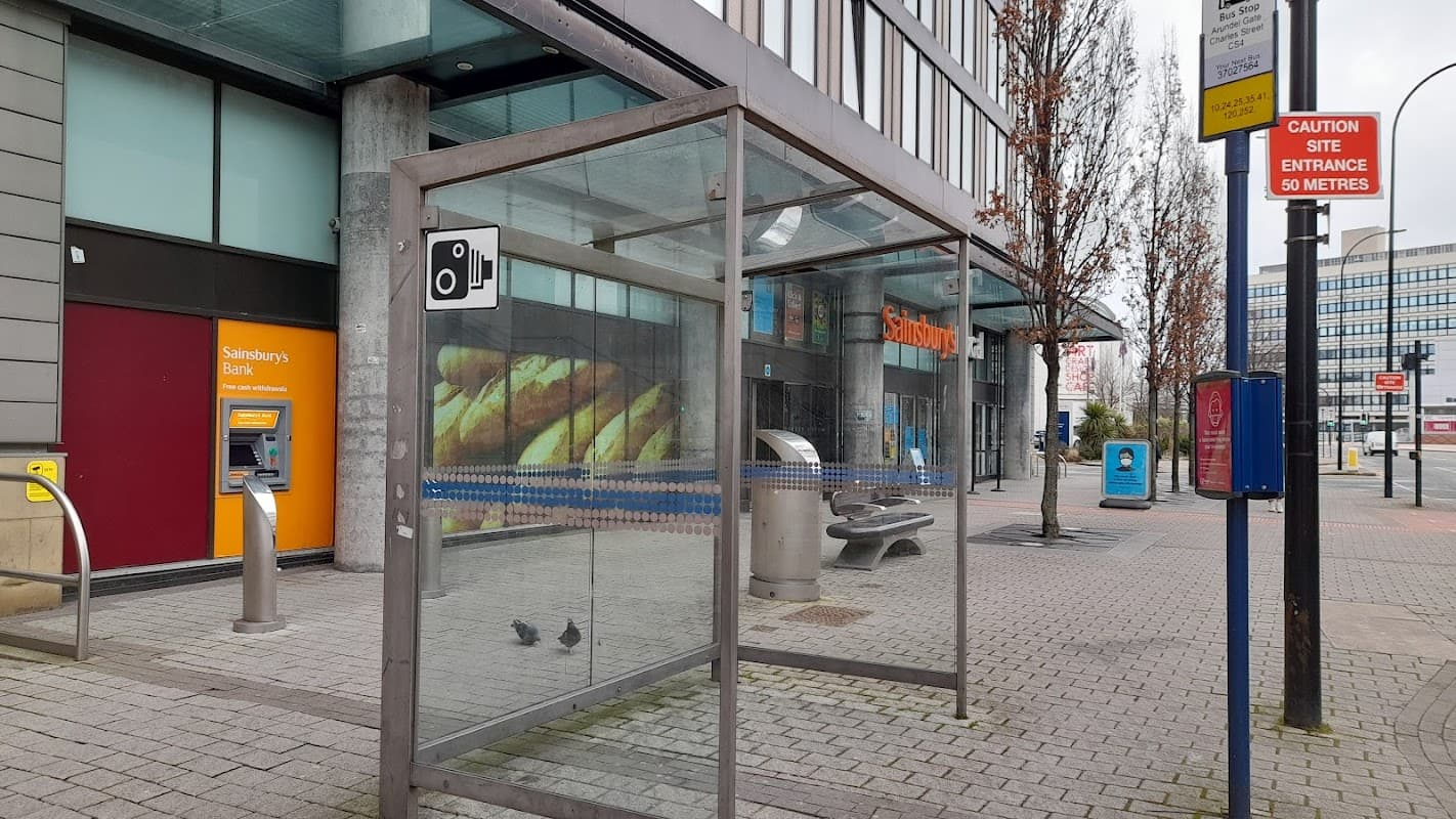 Bus Stop at Charles Street (Stop CS4) - Bus Stops in sheffield