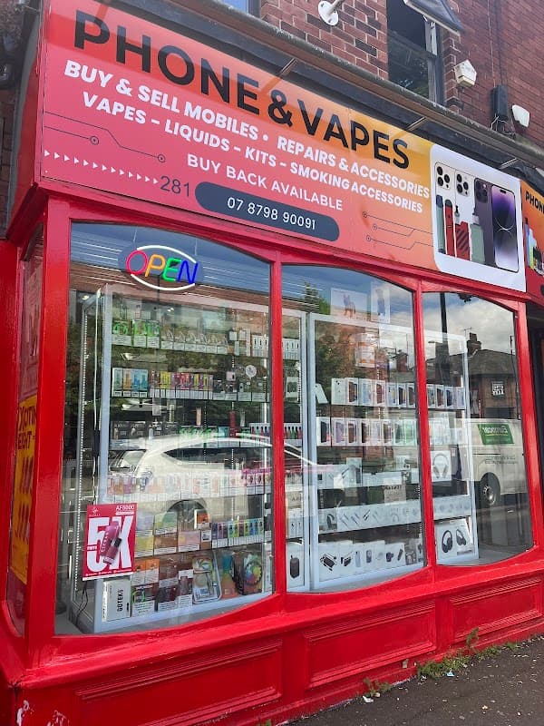 PHONE AND VAPES - Phone Shops in sheffield
