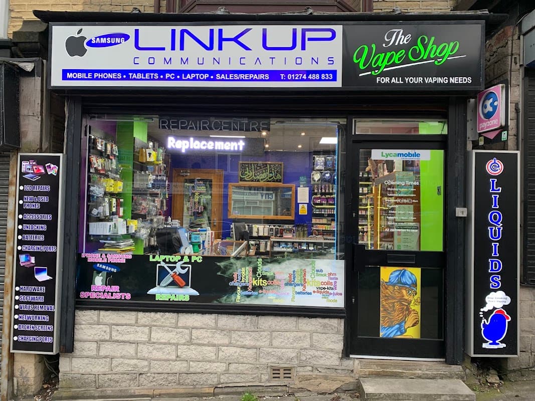 Link Up Communications + Vapes Est 2007 - Phone Shops in shipley