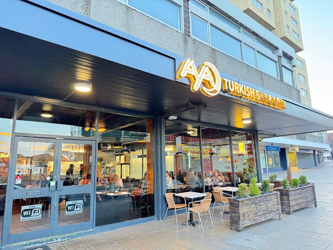 Dining at Aya Turkish Bar & Grill in wakefield