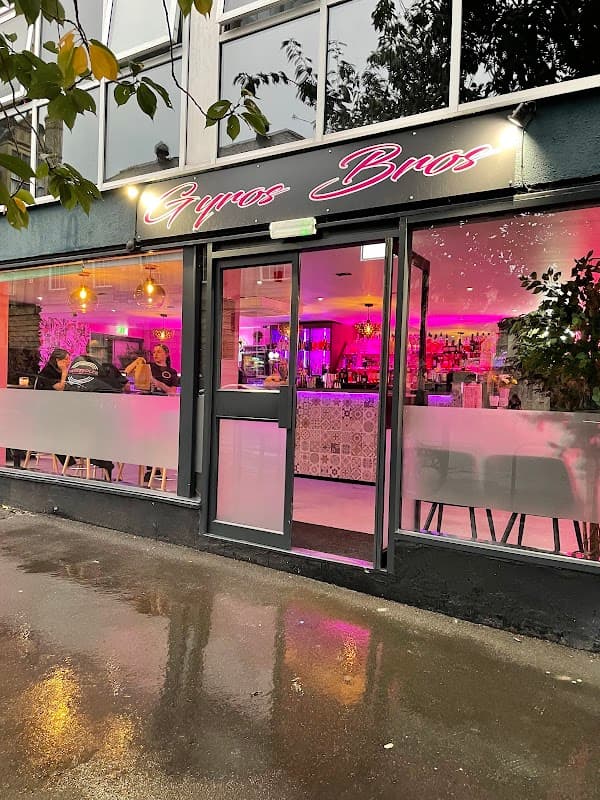 Dining at Gyros Bros in wakefield