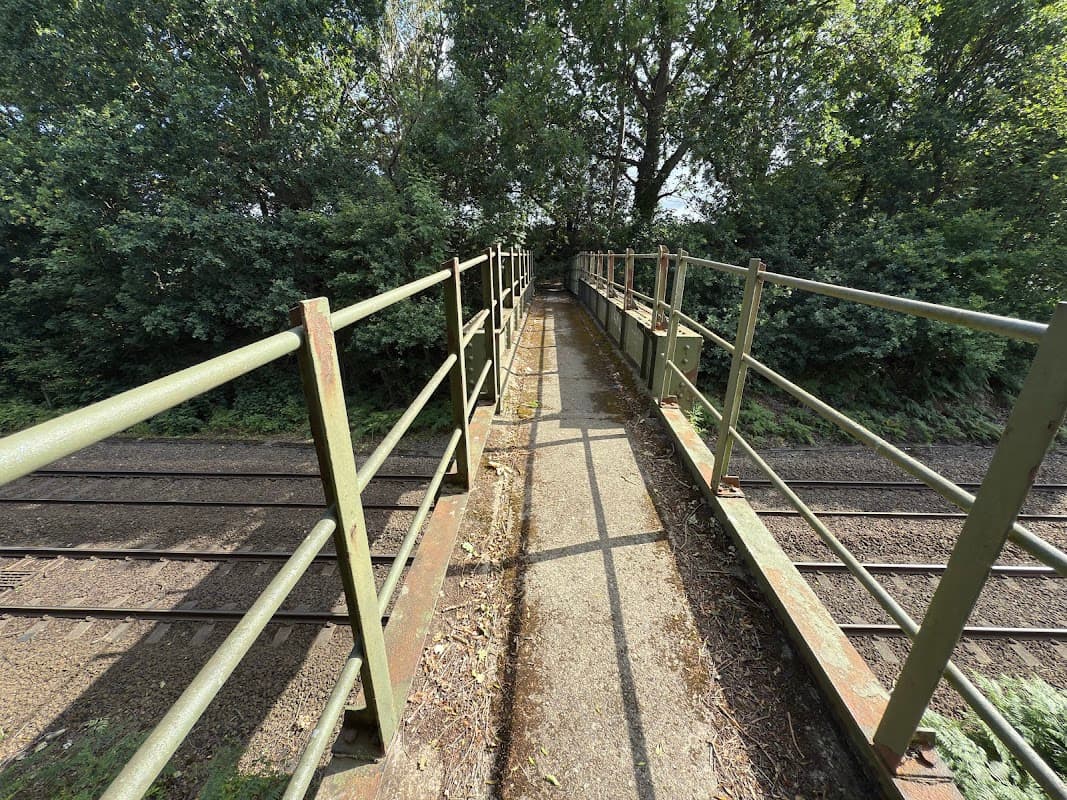 Oakenshaw Wood Railway Footbridge - Historic Site in wakefield