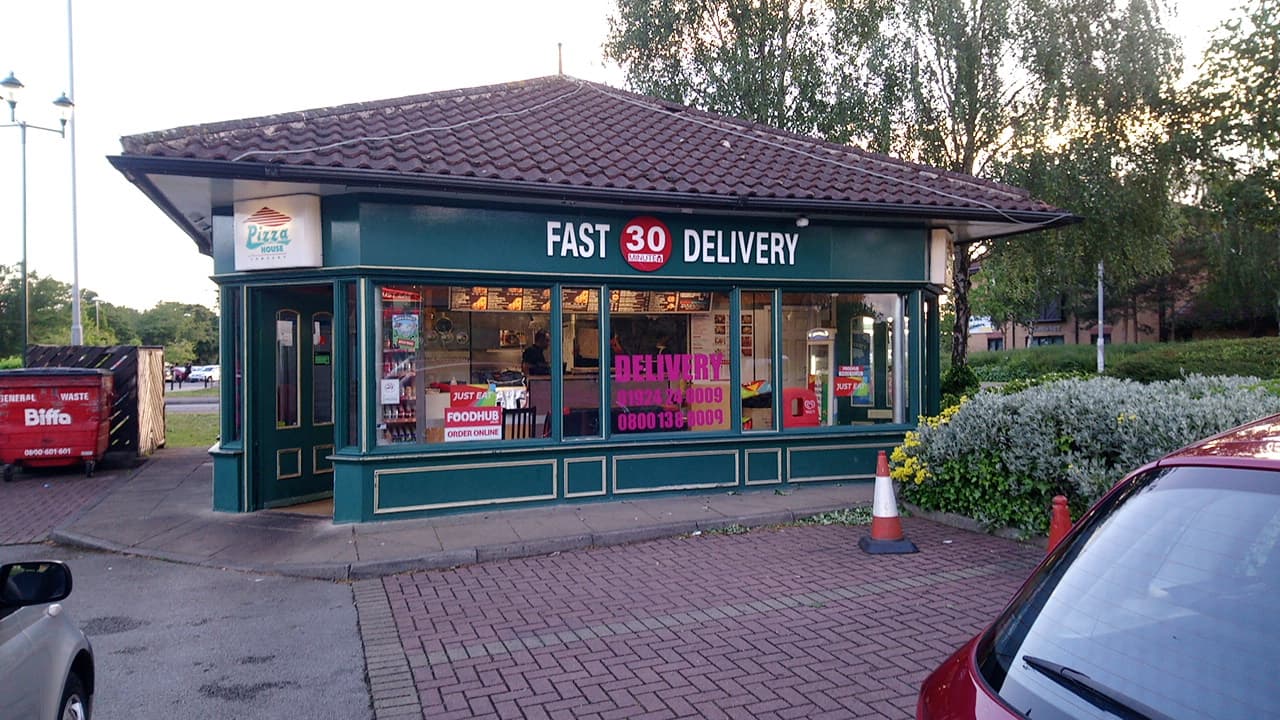 Dining at Square Pizza in wakefield