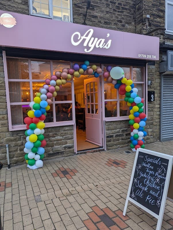 Dining at Aya's wine and dine in wath upon dearne