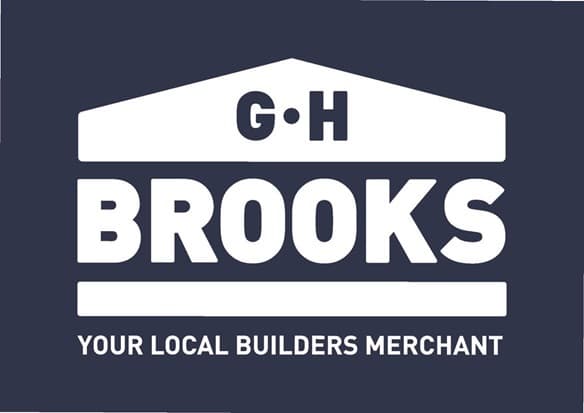 Logo of G.H. Brooks & Co. Ltd., featuring bold text and a house silhouette, promoting local builder services.