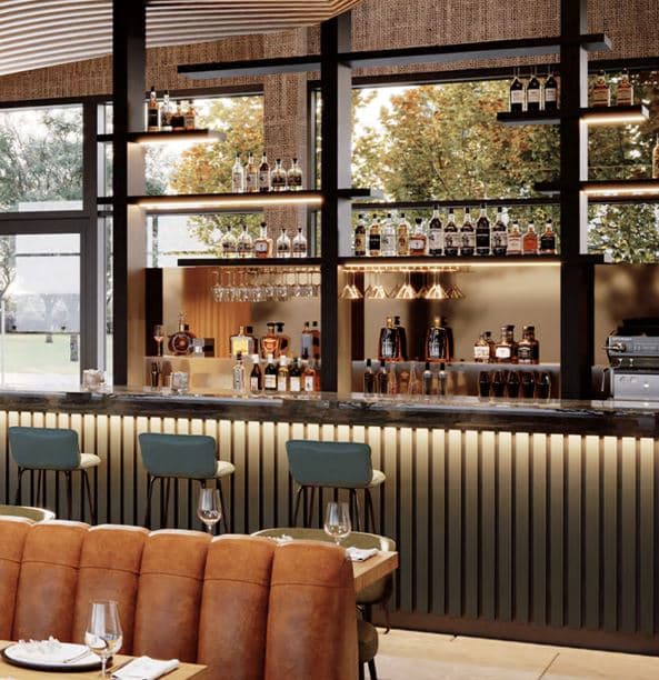 Dining at Aspen Restaurant & Bar in woodhouse