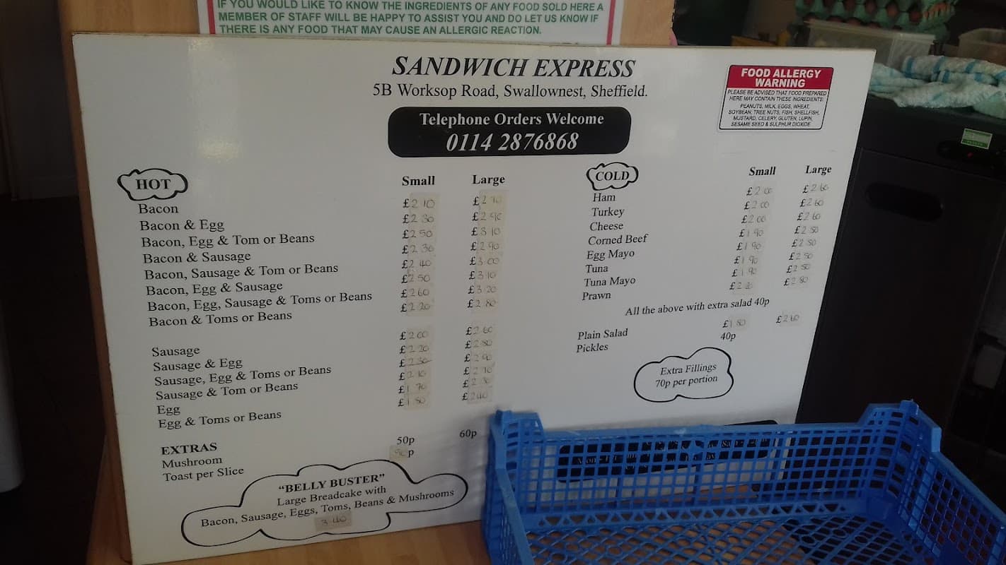Cafe Sandwich express in woodhouse