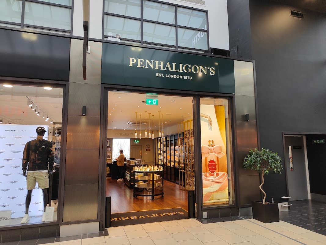 Penhaligon's storefront in York, featuring elegant displays of perfumes and a welcoming interior.