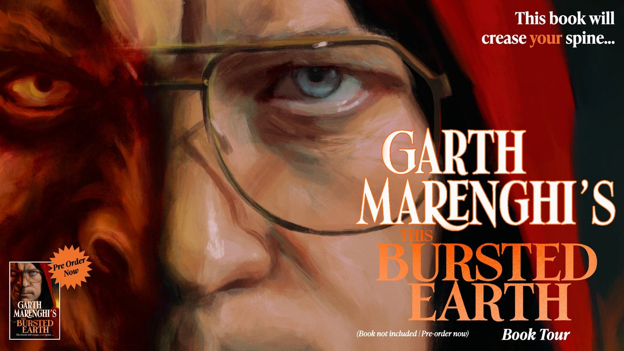 Event image for Garth Marenghi - This Bursted Earth Book Tour