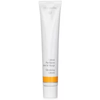 White tube of Dr Hauschka Cleansing Cream 50ml with orange band and silver cap.
