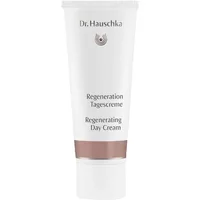 White tube of Dr Hauschka Regenerating Day Cream 40ml with silver cap and logo.