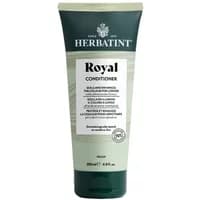 Herbatint Royal Conditioner 200ml tube, green cap, cream label with black text, botanical design.