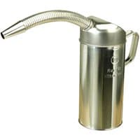 Sealey 2L pouring jug with a silver metallic finish and flexible spout, featuring a sturdy handle.