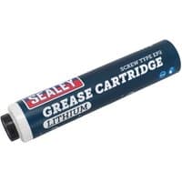 Sealey Screw Type EP2 Lithium Grease Cartridge 400g, blue tube with white and red branding, black cap.