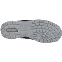 Grey sole of Puma Safety Fuse Tech Ladies Safety Trainer with textured tread pattern and cushioned heel.