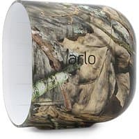 Camouflage Arlo camera housing with a rounded shape and woodland pattern for Ultra, Pro 3, 4, 5 models.