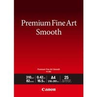 Canon FA-SM 2 A4 white smooth paper pack with red and black cover, 25 sheets, 310gsm, premium fine art quality.