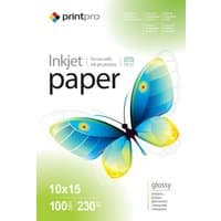COLORWAY glossy photo paper with vibrant butterfly design, 10x15 cm, 230 gsm, suitable for inkjet printers.