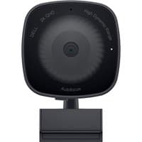 Black Dell WB3023 2K QHD webcam with autofocus, circular lens, and rectangular base.
