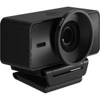 Black Elgato Facecam 4K webcam with USB-C, rectangular body, large lens, and adjustable mount.