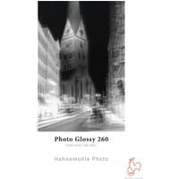 Hahnemühle Photo Glossy 260 A3 paper pack with black and white cityscape on cover, red rooster logo.
